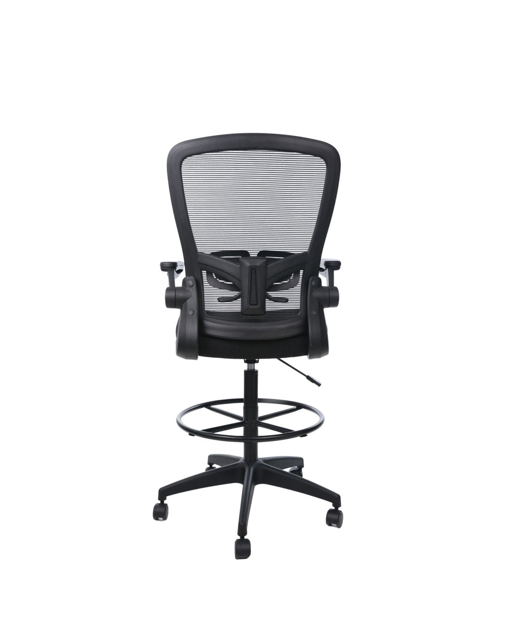 Mesh Back Flip Arm Drafting Stool