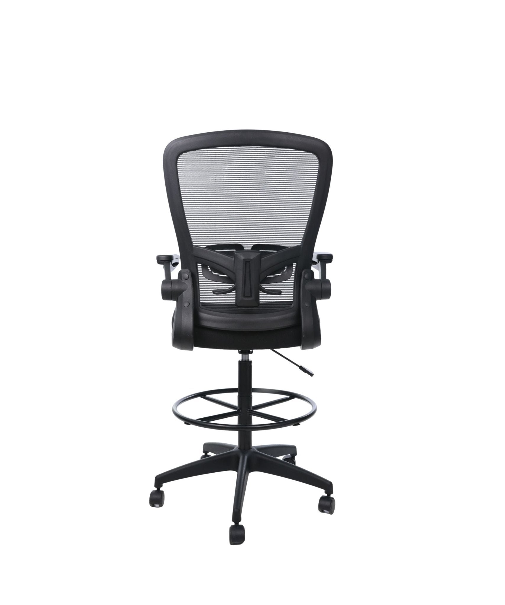 Mesh Back Flip Arm Drafting Stool