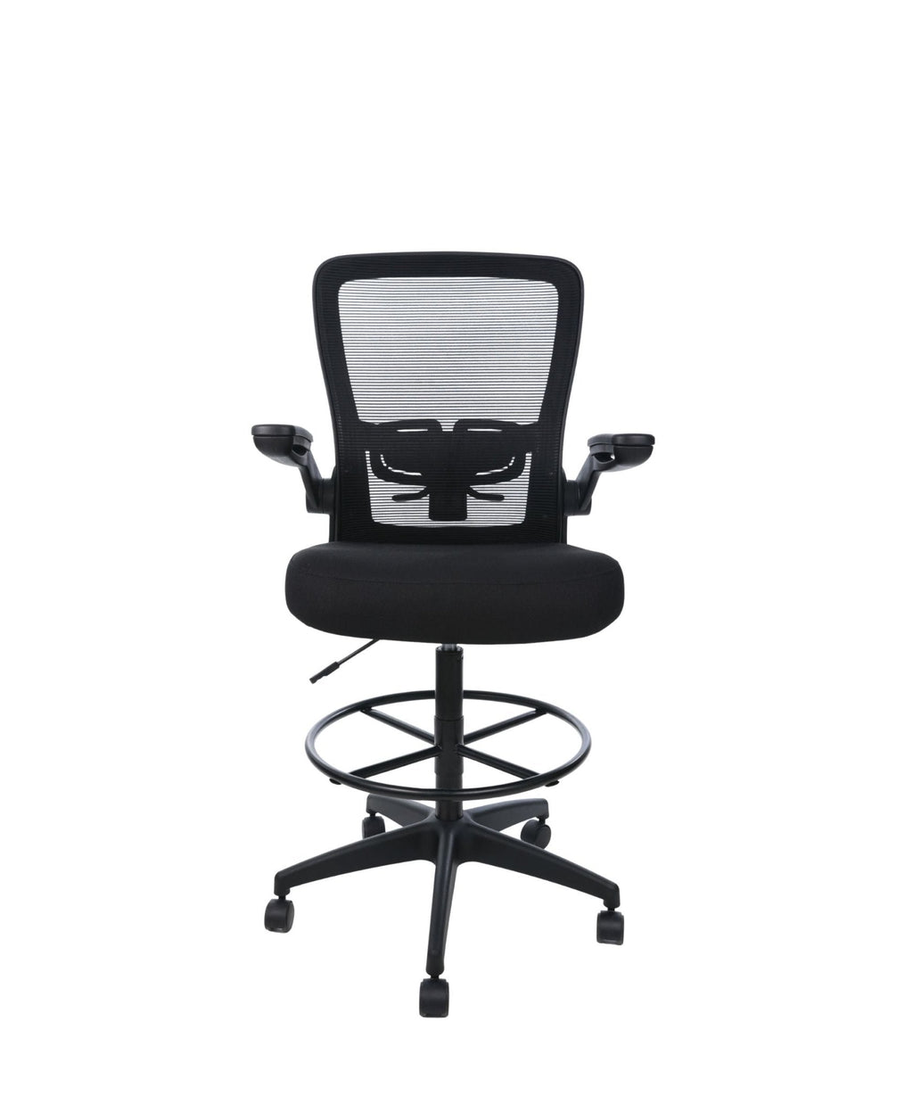 Mesh Back Flip Arm Drafting Stool