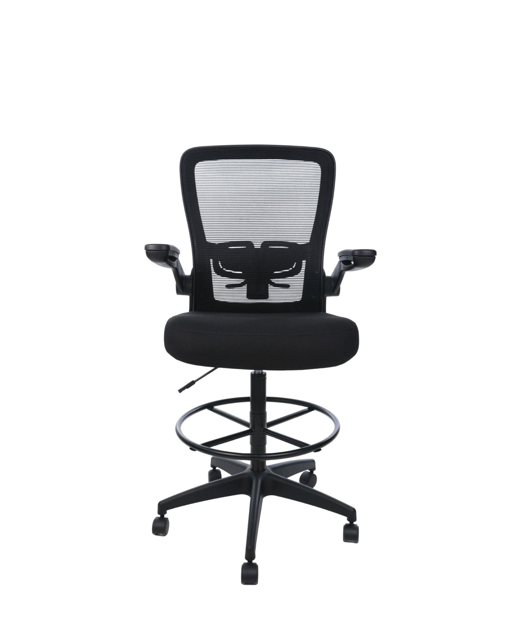 Mesh Back Flip Arm Drafting Stool
