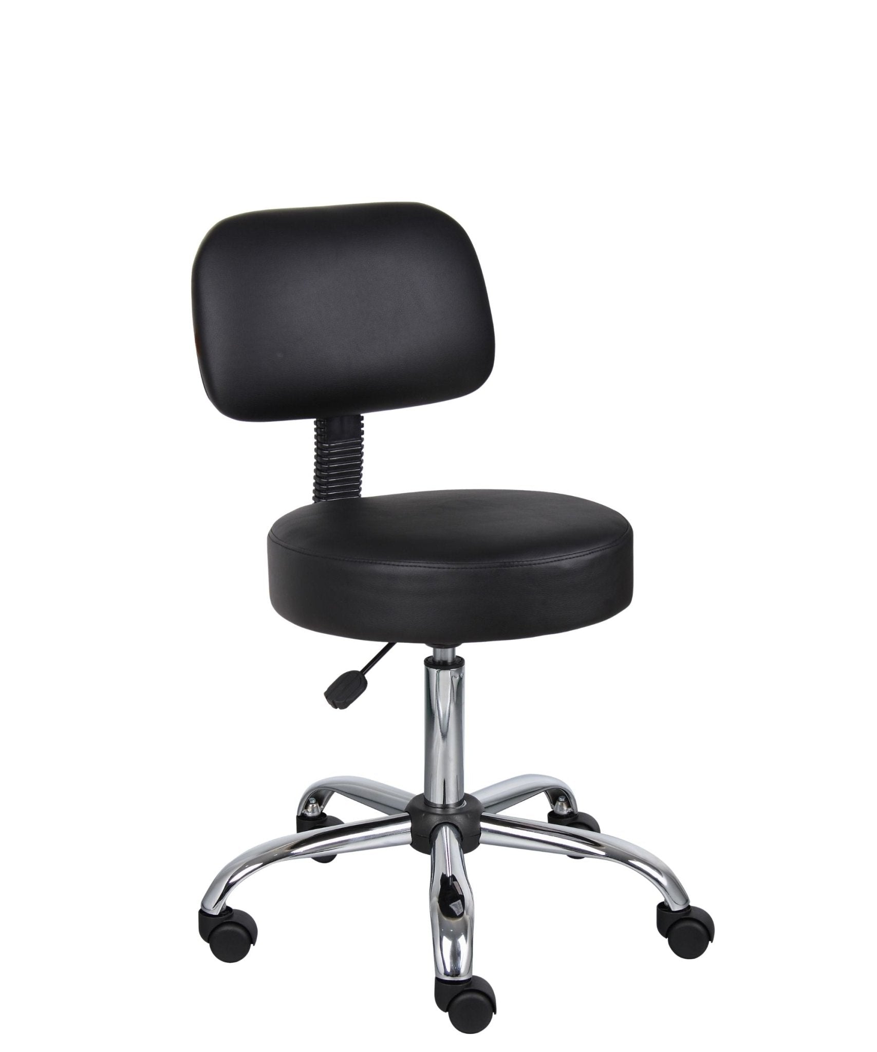Boss Beige Caressoft Medical Stool W/ Back Cushion
