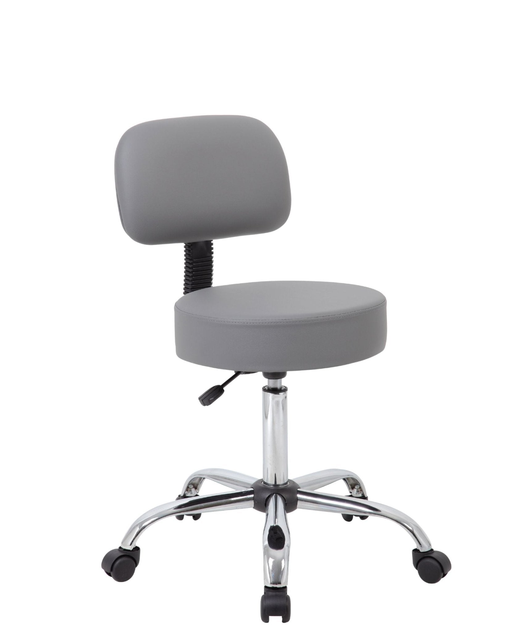 Boss Beige Caressoft Medical Stool W/ Back Cushion