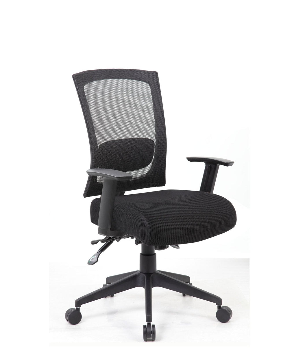 Mesh Back 3 paddle Task Chair with Seat Slider