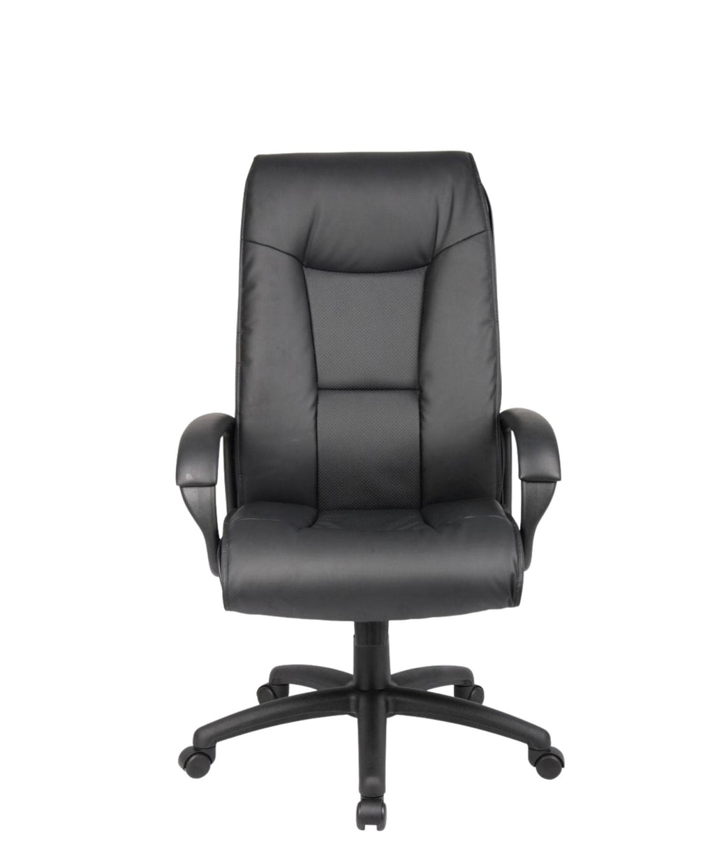 Executive Leather Plus Chair W/Padded Arm