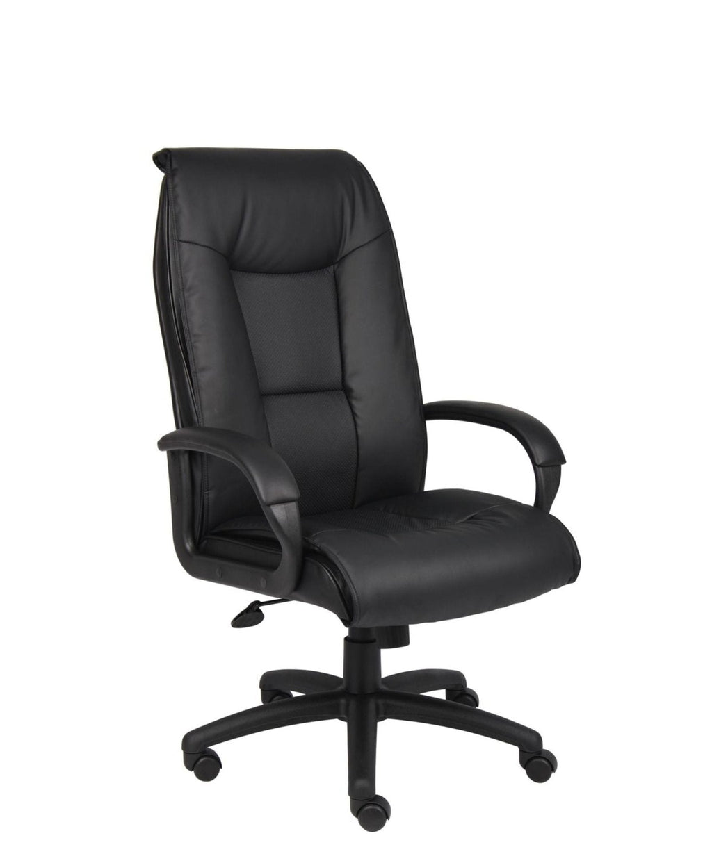 Executive Leather Plus Chair W/Padded Arm