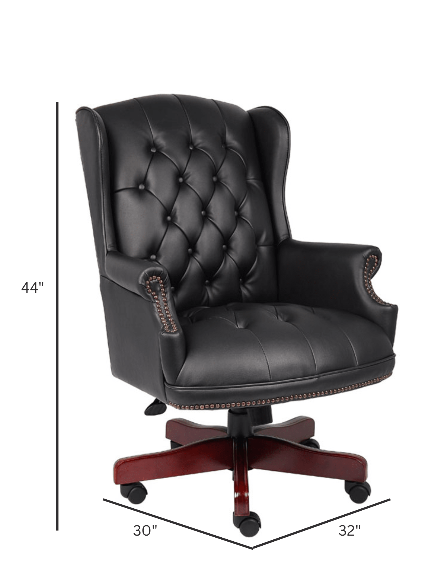 Wingback Traditional Desk Chair