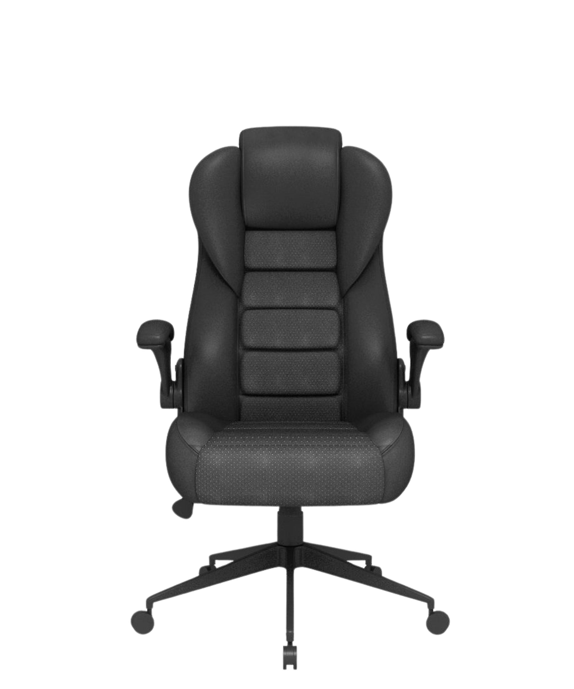 Executive High Back Caressoftplus Vinyl Flip Arm Chair