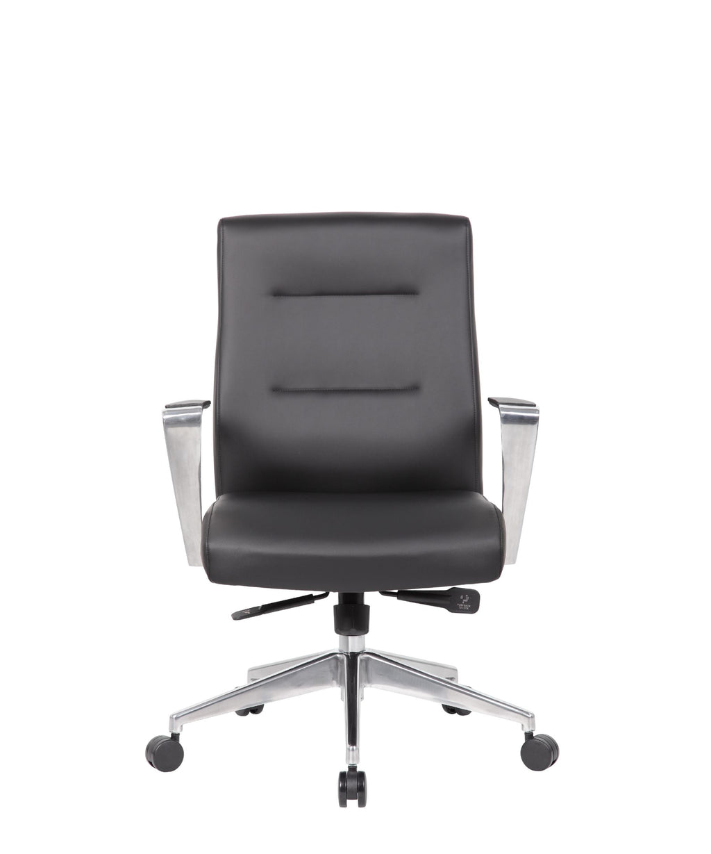 Modern Conference Chair with Aluminum Arm & Base