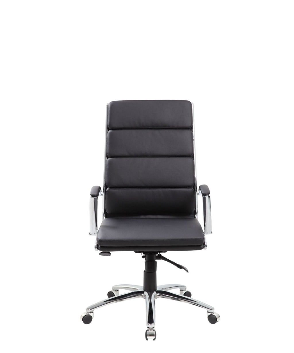 Executive Caressoftplus Vinyl Chair with Metal Chrome Finish