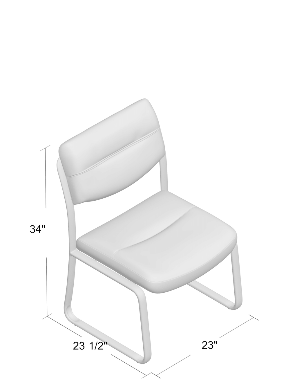 Leather Plus Guest Office Chair