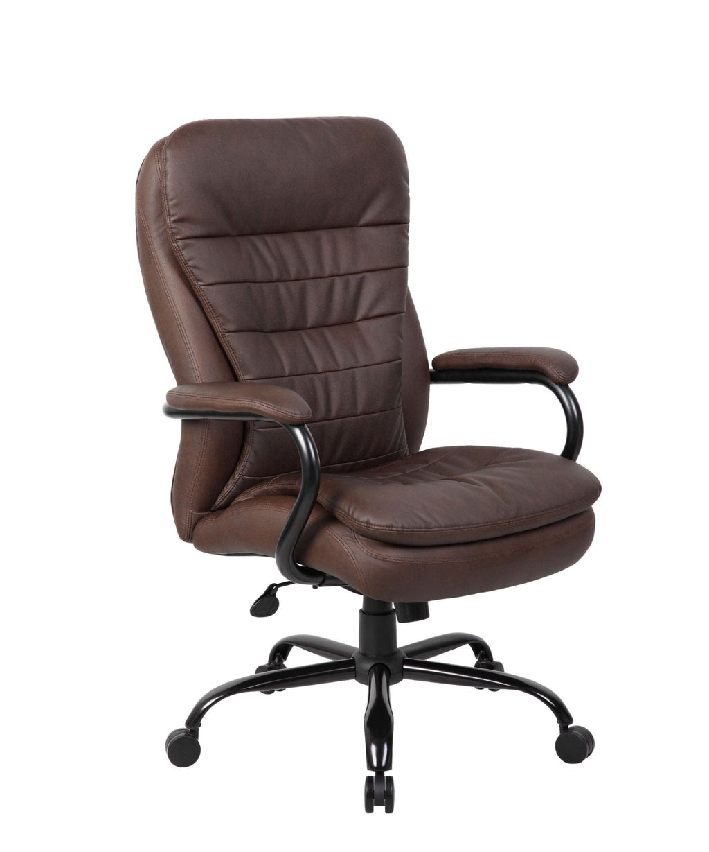 Heavy Duty Double Plush Leather Plus Chair