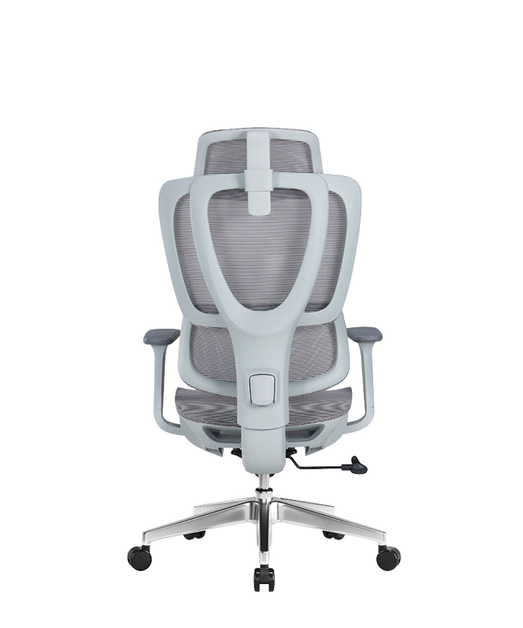 Grey Headrest Mesh Back & Seat Executive Chair