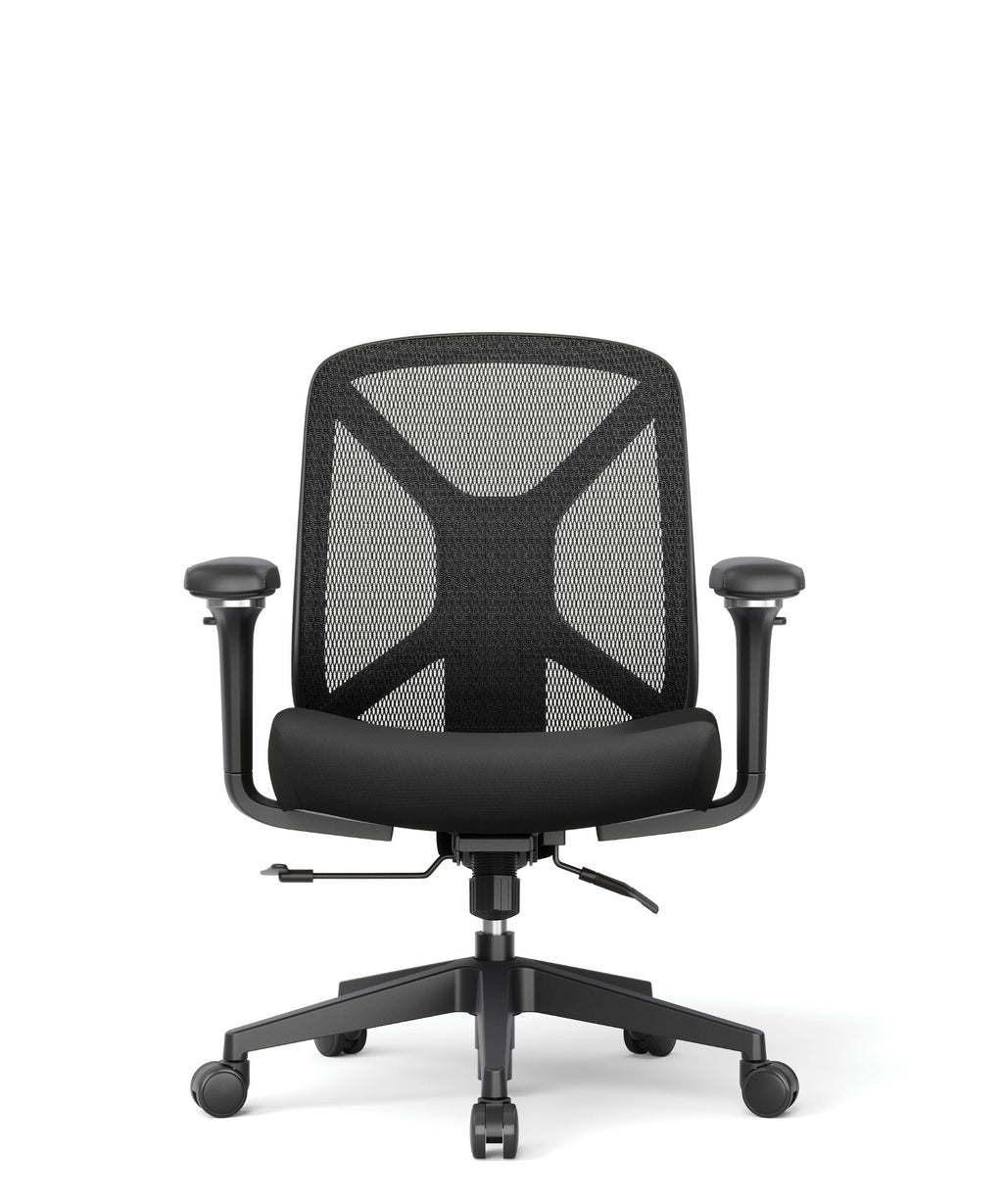 Heavy Duty Mid Back Mesh Task Chair W/Adjustable Lumbar