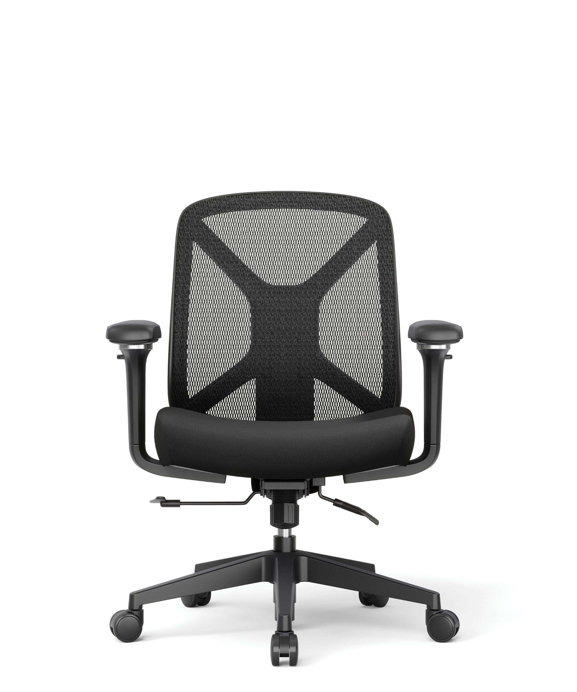 Heavy Duty Mid Back Mesh Task Chair W/Adjustable Lumbar